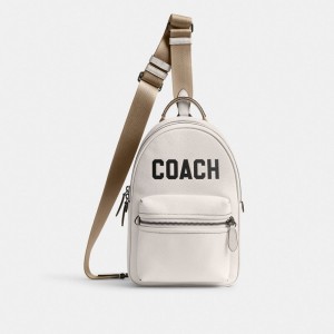 Men Coach Charter Pack With Graphic Chalk Crossbody Bags Multicolor | CA_CH54317