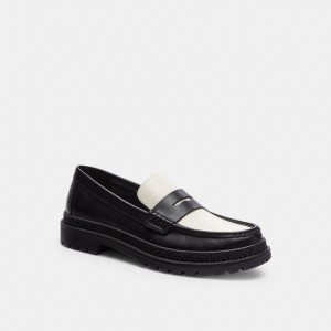 Men Coach Cooper Loafers Black | CA_CH22177