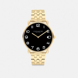 Men Coach Elliot 41 Mm Watches Gold | CA_CH46533