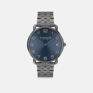 Men Coach Elliot 41 Mm Watches Grey | CA_CH15567