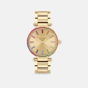 Women Coach Cary 34 Mm Watches Gold | CA_CH80658