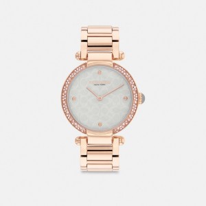 Women Coach Cary 34 Mm Watches Rose Gold | CA_CH98828