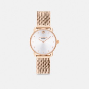 Women Coach Elliot 28 Mm Watches Rose Gold | CA_CH33731