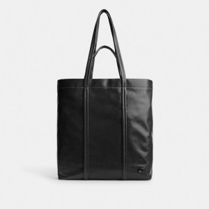 Women Coach Hall Tote Bag Black | CA_CH86821