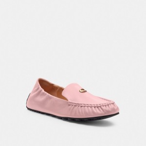 Women Coach Ronnie Soft Loafers Pink | CA_CH51169