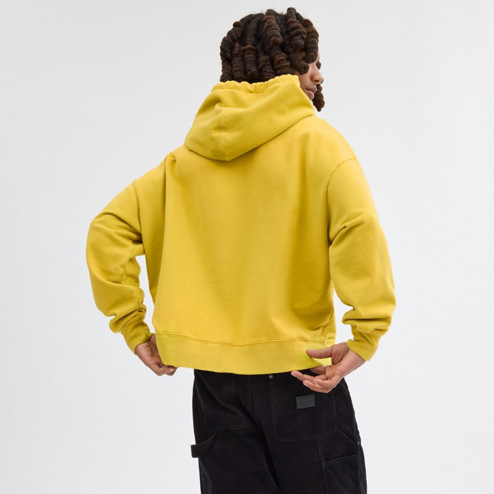 Men Coach Americana Hoodie Yellow | CA_CH17655