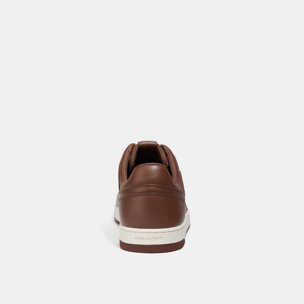 Men Coach C201 In Signature Sneakers Brown | CA_CH28051