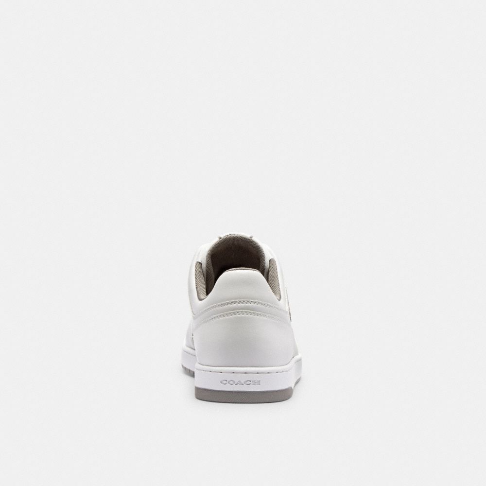 Men Coach C201 Optic Sneakers White / Grey | CA_CH95783