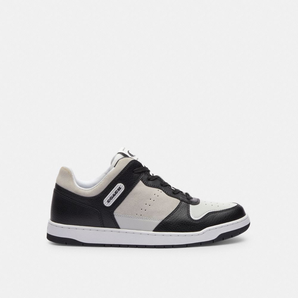 Men Coach C201 Sneakers Black / White | CA_CH90470