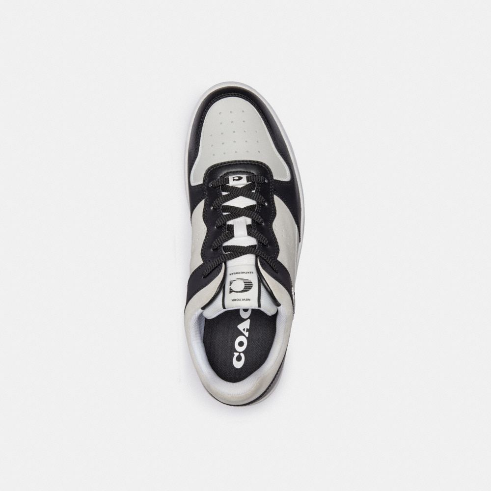 Men Coach C201 Sneakers Black / White | CA_CH90470