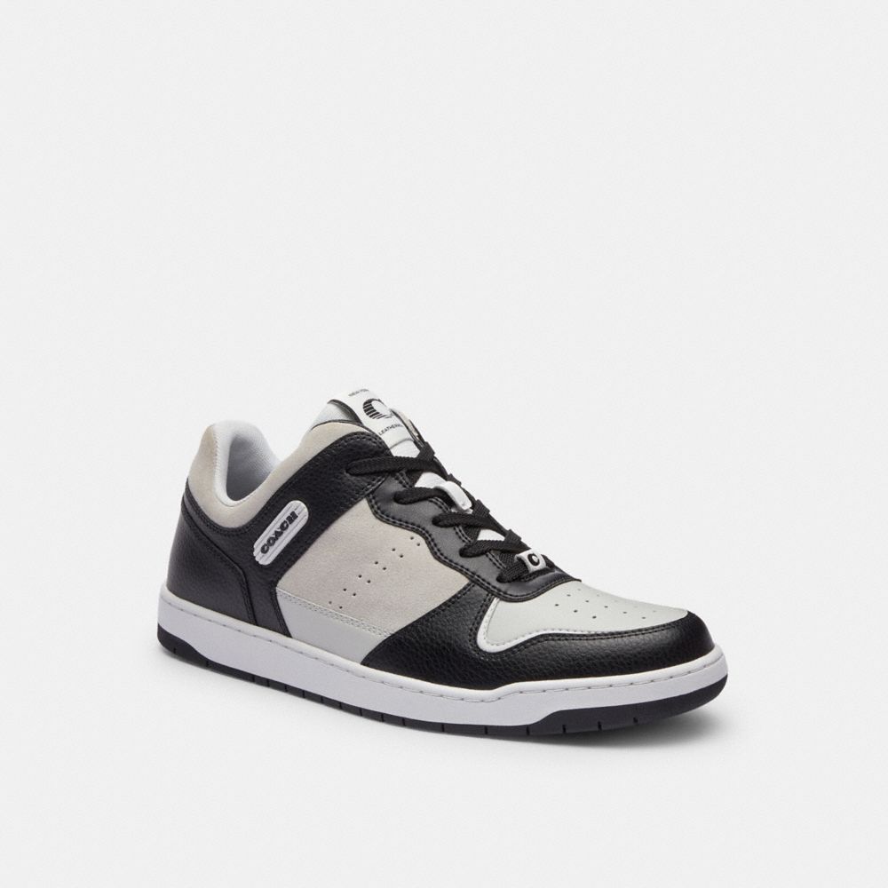 Men Coach C201 Sneakers Black / White | CA_CH90470