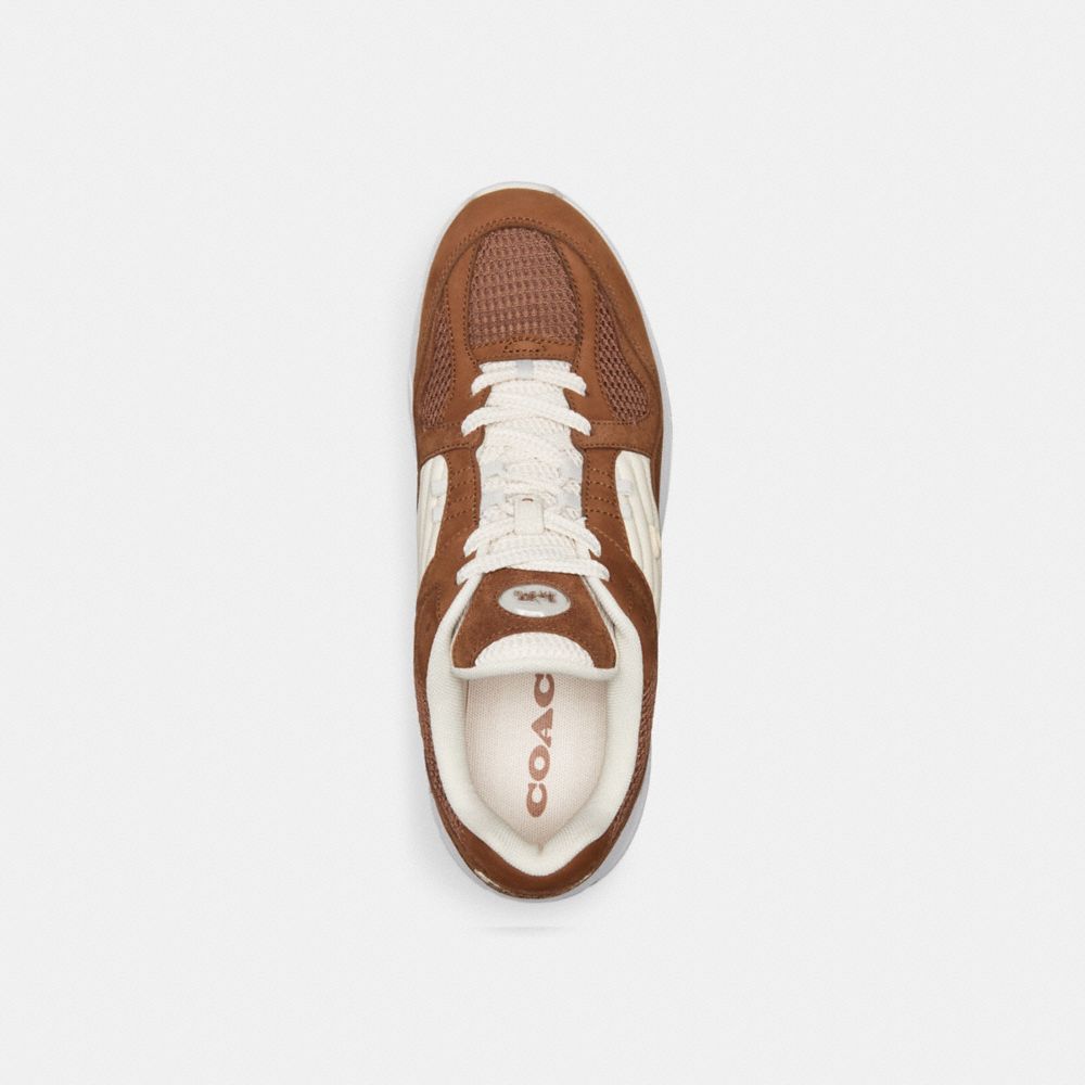 Men Coach C301 Sneakers Brown | CA_CH74819