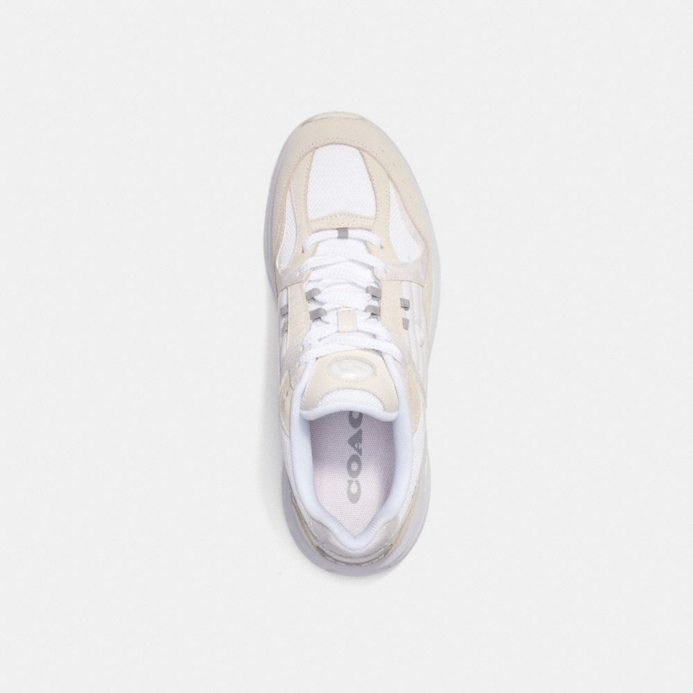 Men Coach C301 With Signature Canvas Chalk Sneakers White | CA_CH89727