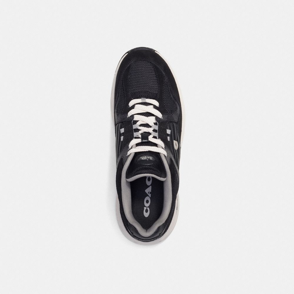 Men Coach C301 With Signature Sneakers Grey / Black | CA_CH72350