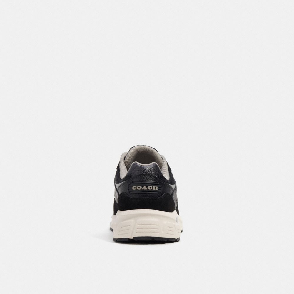 Men Coach C301 With Signature Sneakers Grey / Black | CA_CH72350