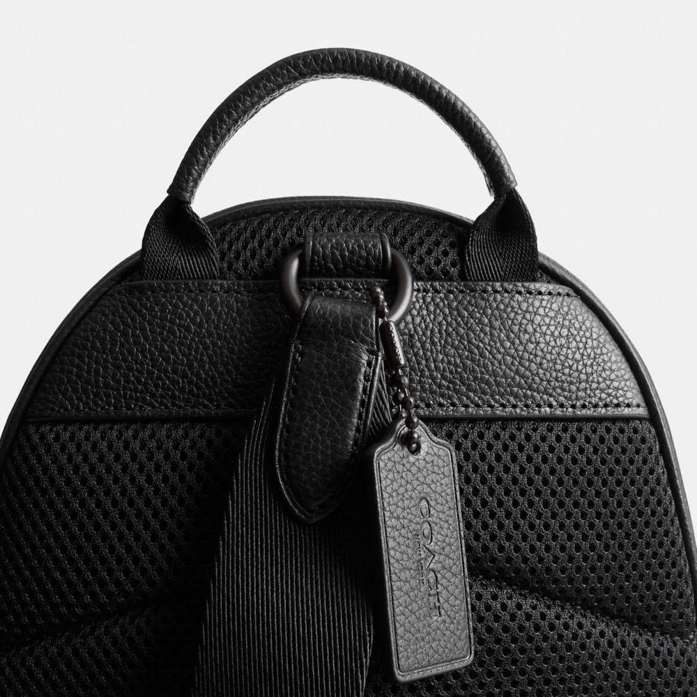 Men Coach Charter Pack In Signature Leather Crossbody Bags Black | CA_CH11132