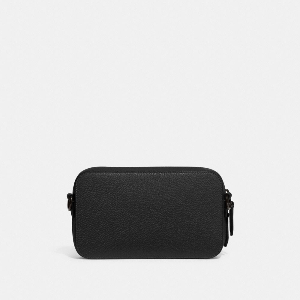 Men Coach Charter Slim Crossbody Bags Black | CA_CH74102