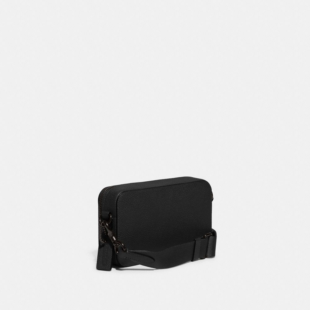 Men Coach Charter Slim Crossbody Bags Black | CA_CH74102