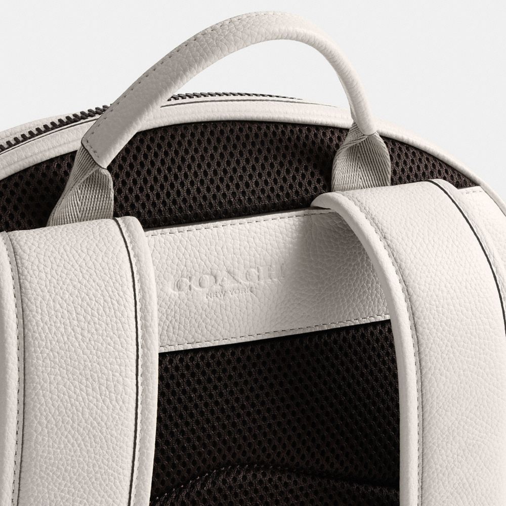 Men Coach Charter With Graphic Polished Pebble Leather Backpacks Multicolor | CA_CH61769