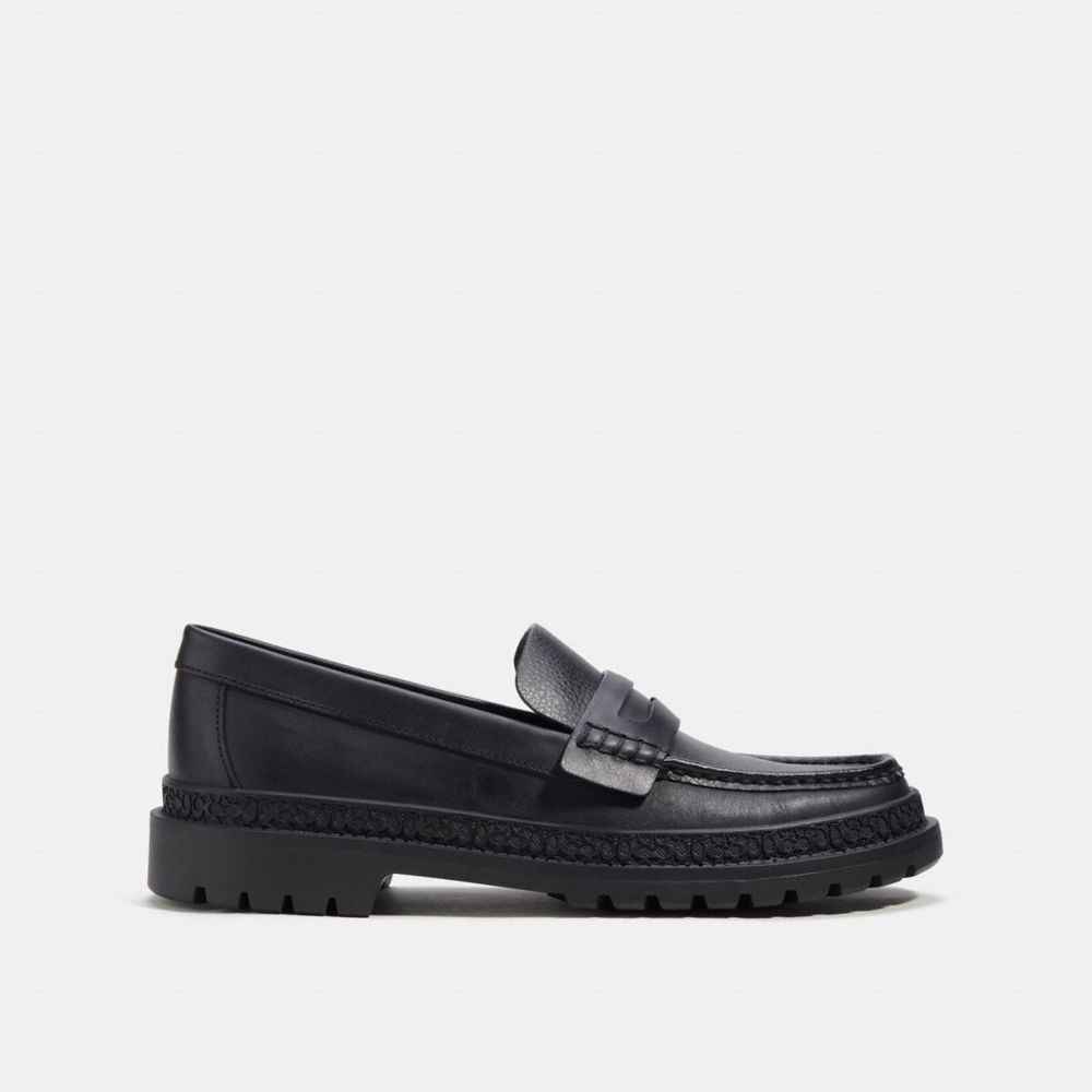 Men Coach Cooper Loafers Black | CA_CH65914