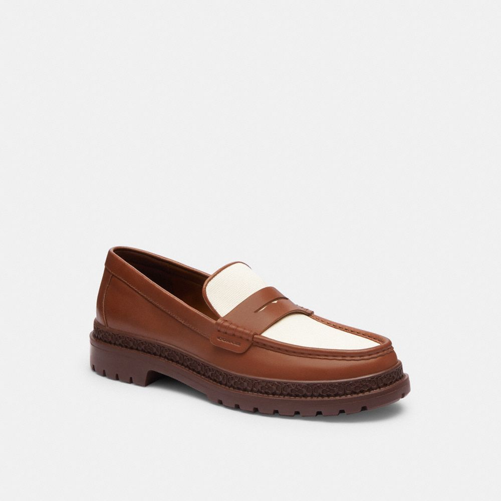 Men Coach Cooper Loafers Brown | CA_CH99840