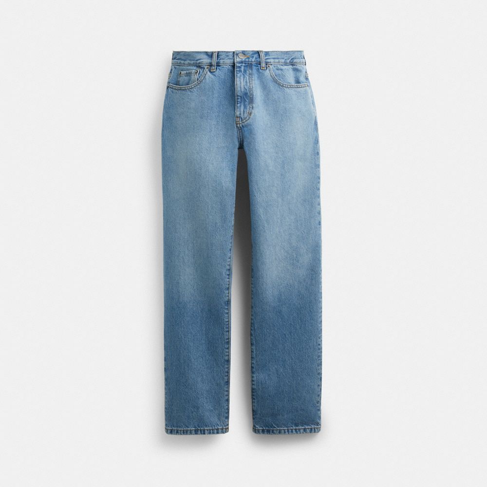 Men Coach Denim Jeans Blue | CA_CH79131