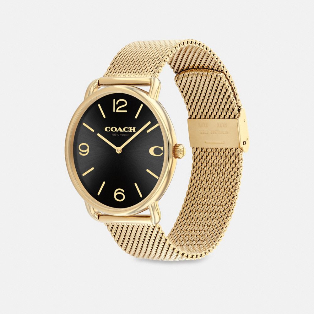 Men Coach Elliot 41 Mm Watches Gold / Black | CA_CH70416