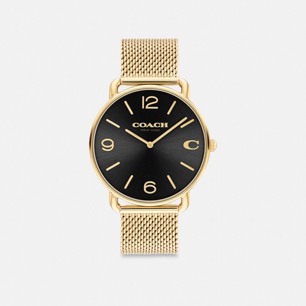 Men Coach Elliot 41 Mm Watches Gold / Black | CA_CH70416