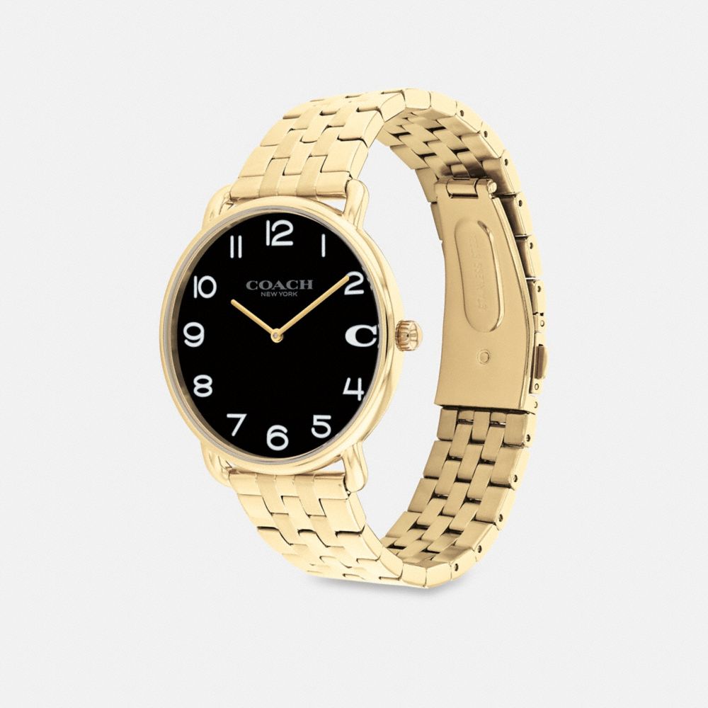 Men Coach Elliot 41 Mm Watches Gold | CA_CH46533