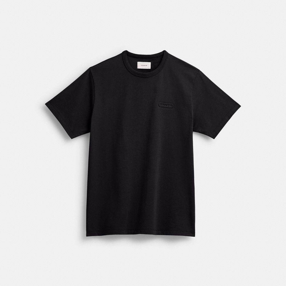 Men Coach Essential T Shirts Black | CA_CH62370