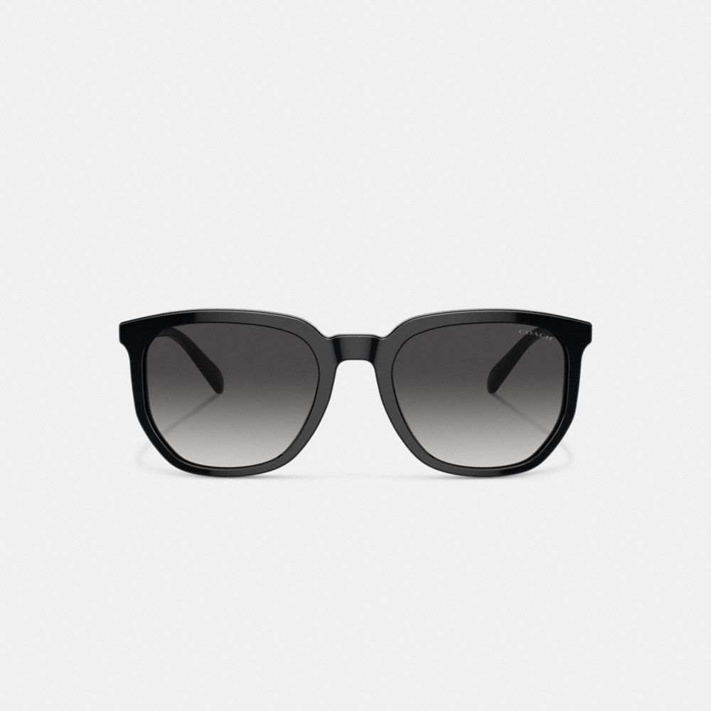 Men Coach Geometric Square Sunglasses Black | CA_CH29895