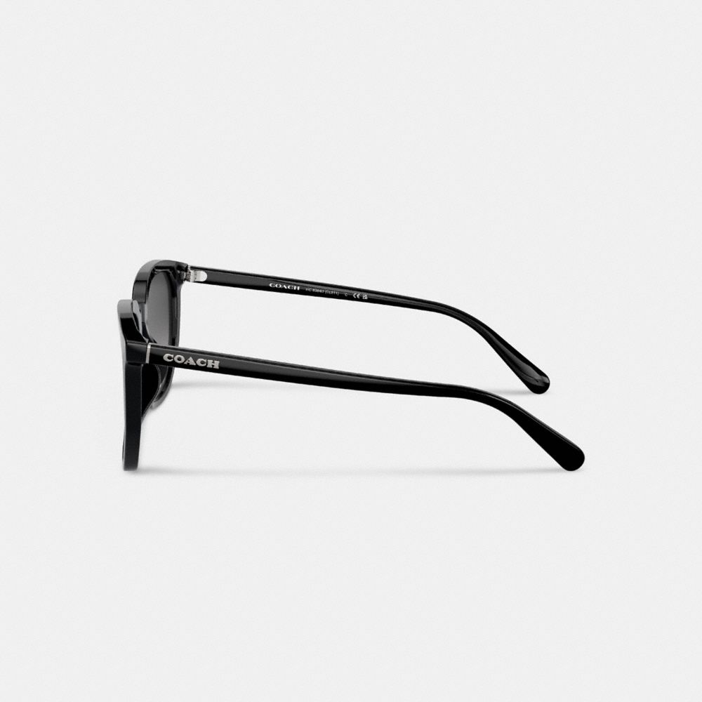 Men Coach Geometric Square Sunglasses Black | CA_CH29895