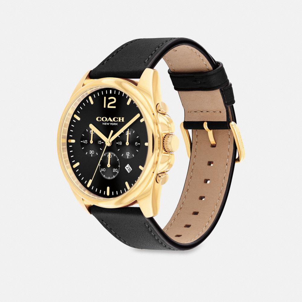 Men Coach Greyson 43 Mm Watches Black | CA_CH98909