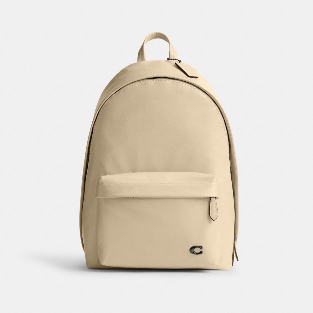 Men Coach Hall Backpacks White | CA_CH76446