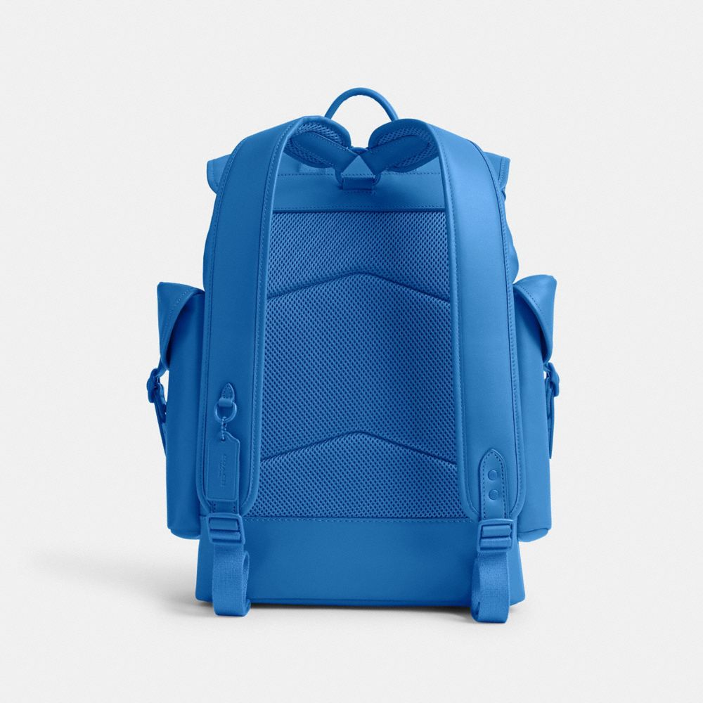 Men Coach Hitchberry Backpacks Blue | CA_CH49366