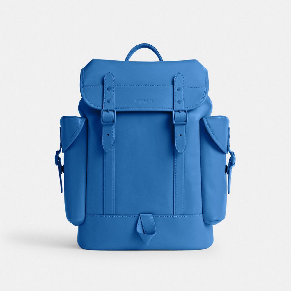 Men Coach Hitchberry Backpacks Blue | CA_CH49366