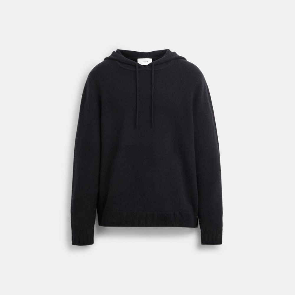 Men Coach Hooded Sweaters Black | CA_CH12775