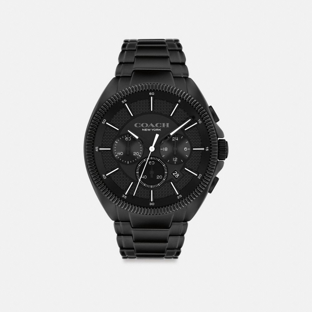 Men Coach Jackson 45 Mm Watches Black | CA_CH62846