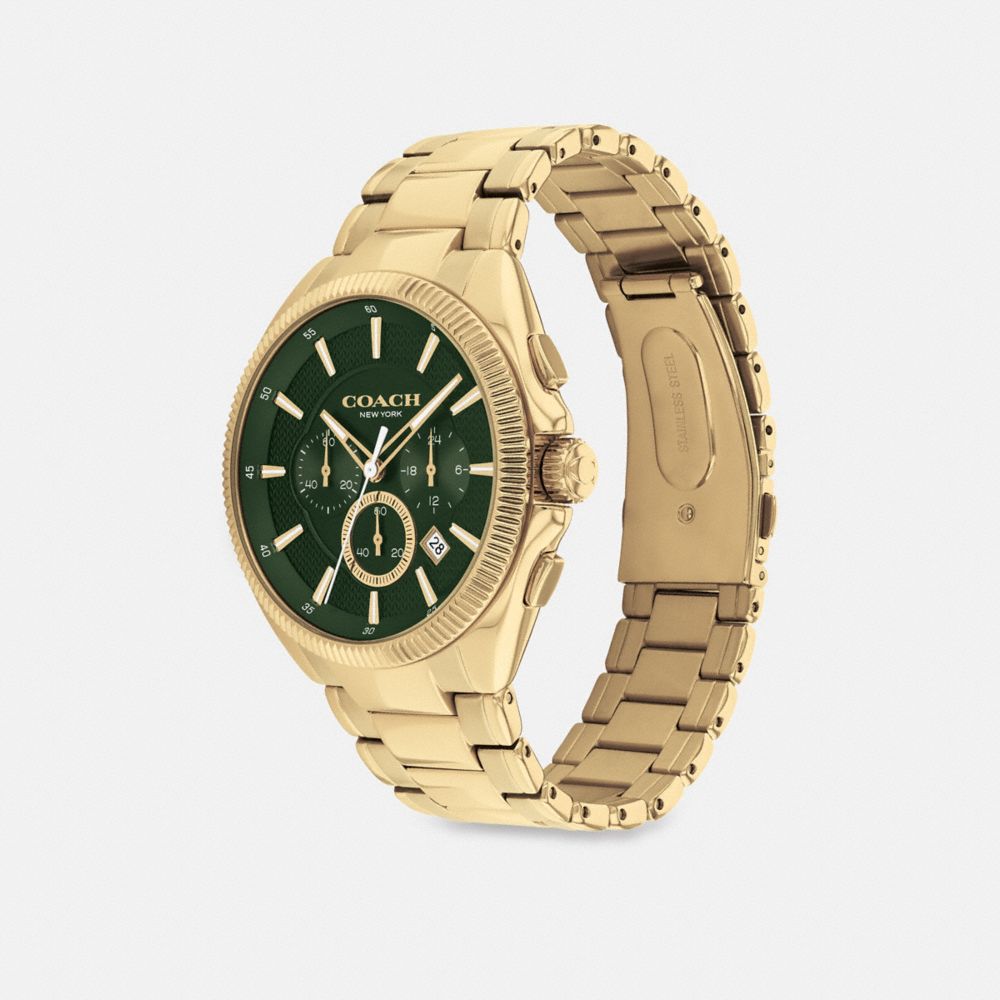 Men Coach Jackson 45 Mm Watches Gold | CA_CH30540