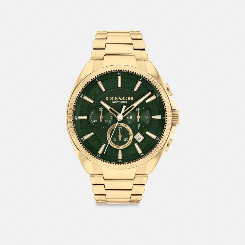 Men Coach Jackson 45 Mm Watches Gold | CA_CH30540