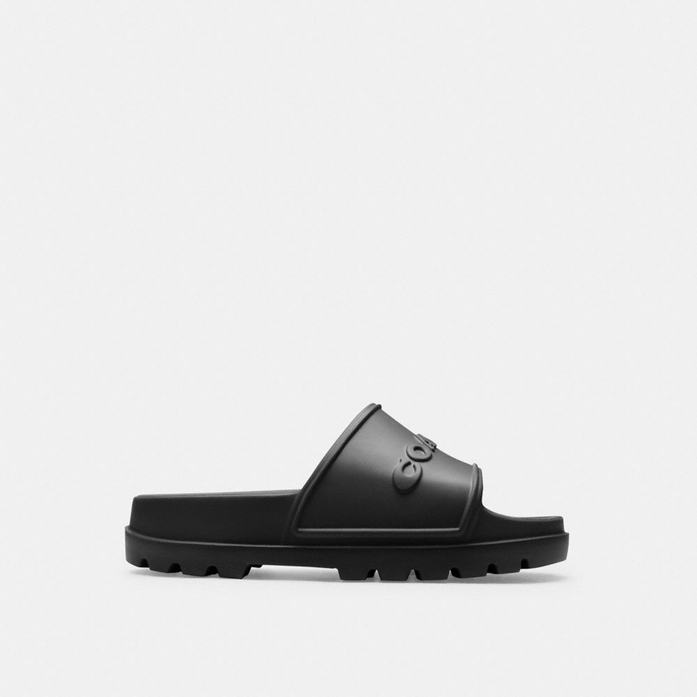 Men Coach Jesse Sandals Black | CA_CH30335