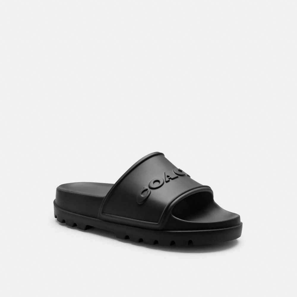 Men Coach Jesse Sandals Black | CA_CH30335