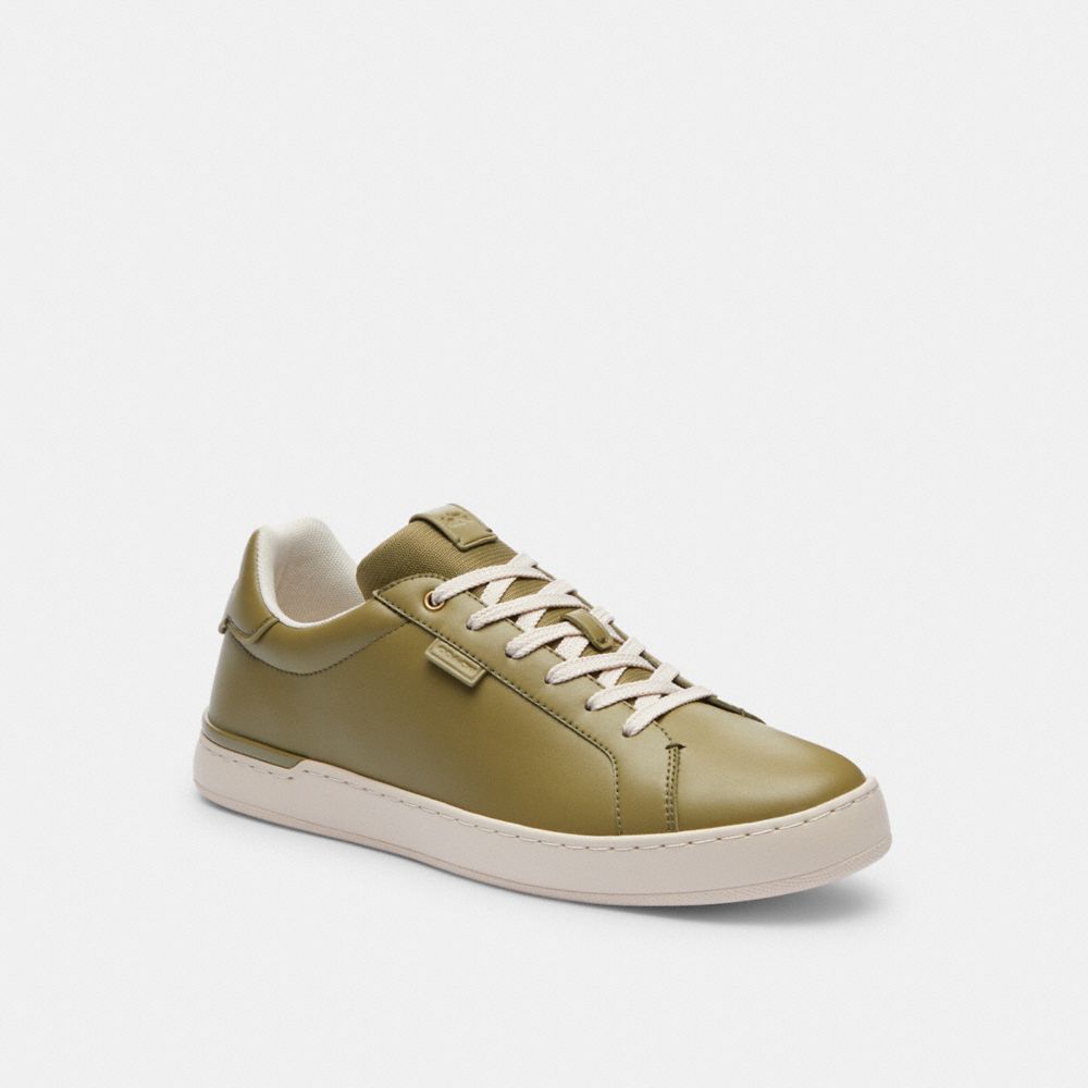 Men Coach Lowline Low Top Moss Sneakers Olive | CA_CH79909