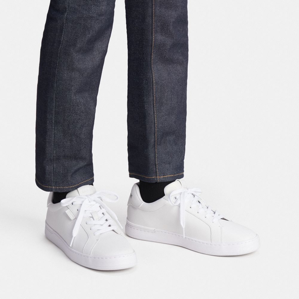 Men Coach Lowline Low Top Optic Sneakers White | CA_CH12125