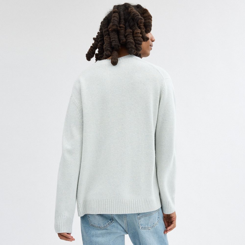 Men Coach Narrow Sweaters Blue | CA_CH58347