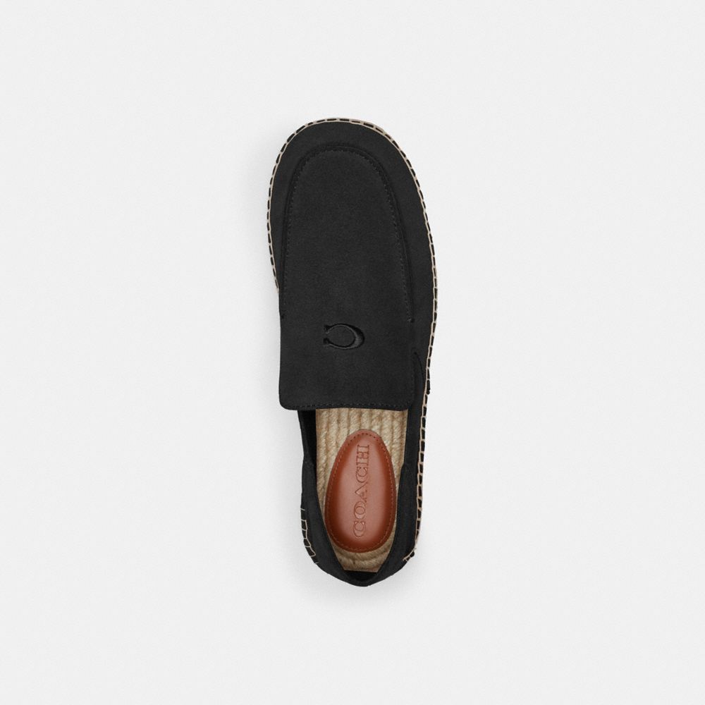 Men Coach Reilly Espadrille Black | CA_CH14460