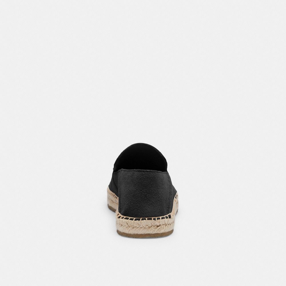 Men Coach Reilly Espadrille Black | CA_CH14460