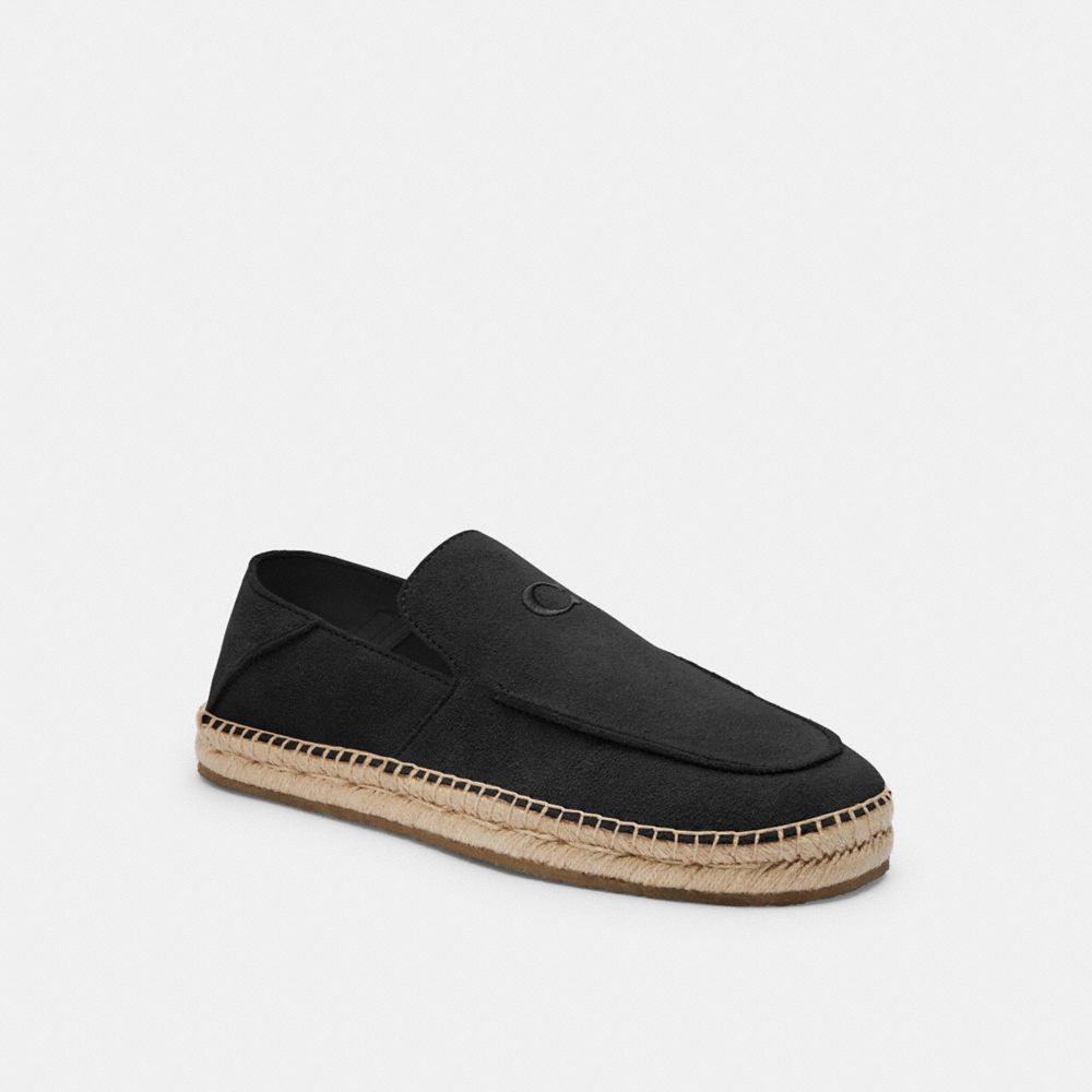 Men Coach Reilly Espadrille Black | CA_CH14460