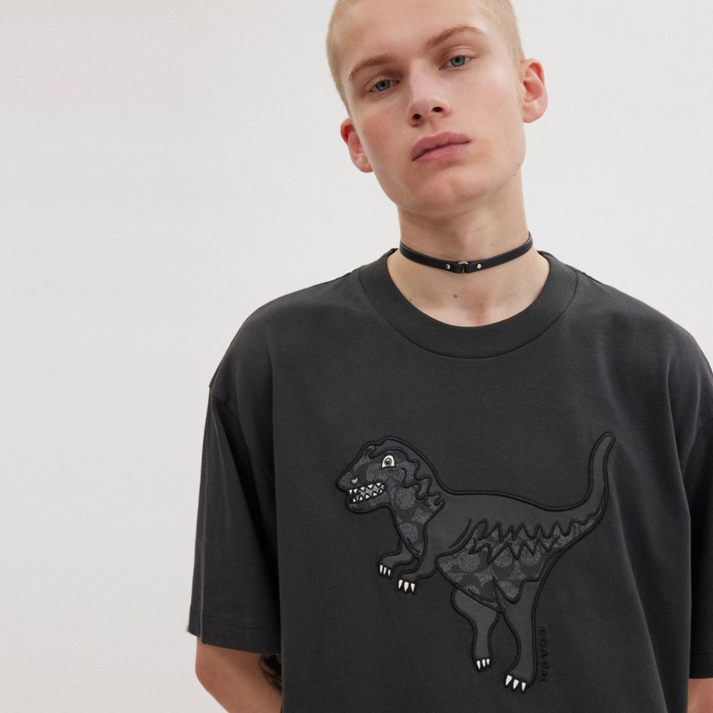 Men Coach Rexy T Shirts Black | CA_CH79877