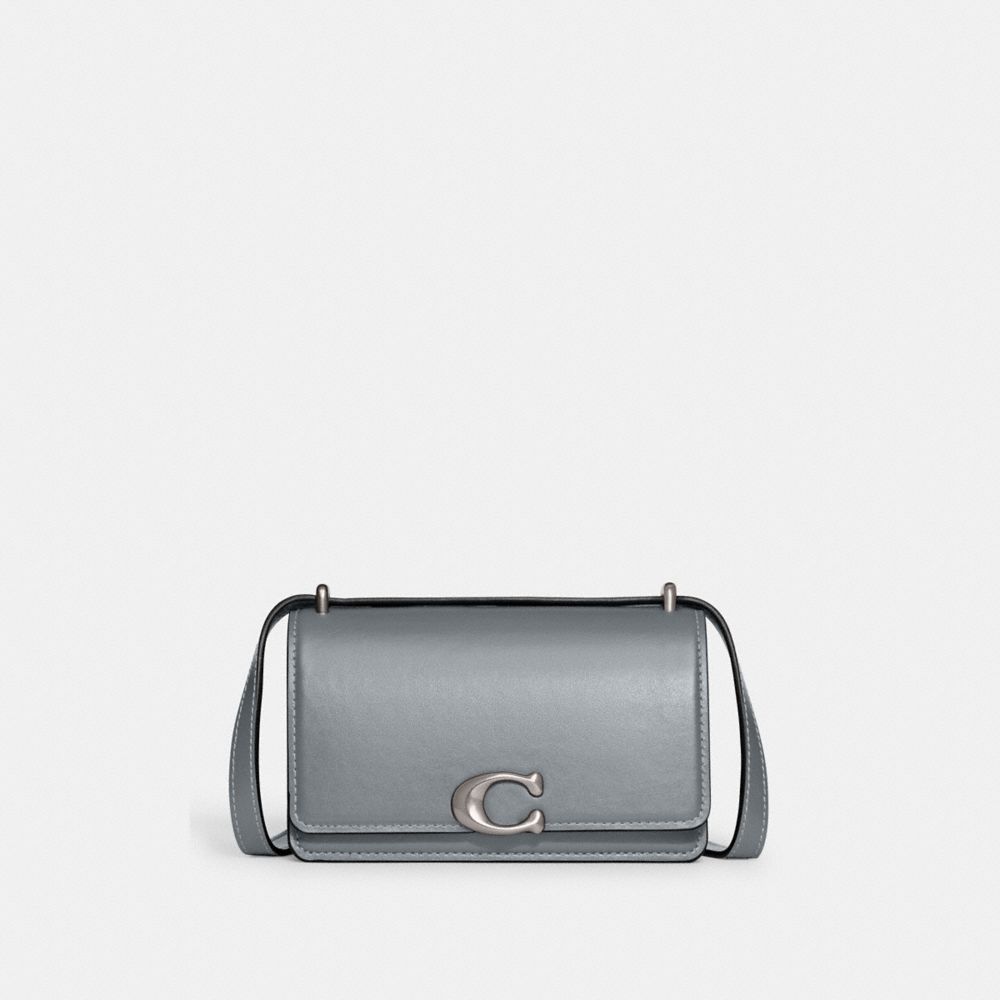 Women Coach Bandit Leather Crossbody Bags Grey Blue | CA_CH68144